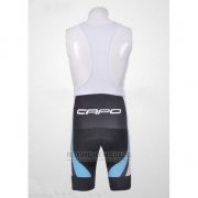 2011 Fahrradbekleidung Capo Shwarz und Wei 4 Trikot Kurzarm und Tragerhose